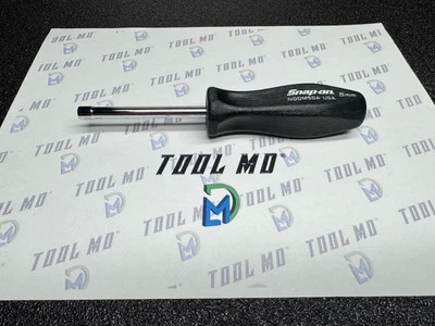 Herramientas Snap-on EE. UU. NUEVO NEGRO agarre duro 5 mm métrico 6pt manual tuerca destornillador NDDM50A Foto 1 de 4