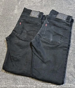 Levi’s Lot Of 2 Pairs 510 Black Men’s Jeans 31x32 Grunge Gothic Skater READ - Picture 1 of 15