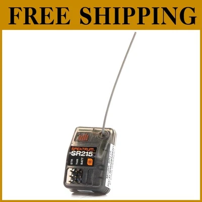 Compact 2-Ch DSMR RC Sport Receiver, Black - Image 1 of 3