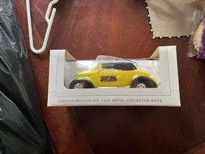 SpecCast 1937 Yellow Ford Couple Westling Manufacturing Die Cast Collector Bank - Picture 1 of 6