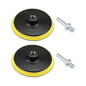4" Hook Loop Backing Pad Orbital Sander Polishing Pad M10 Drill Adapter 2pcs - Picture 1 of 5