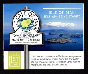 ISLE OF MAN  2021  ENDANGERED SPECIES  CALF OF MAN  SELF-ADHESIVE  BOOKLET  MNH - Picture 1 of 3