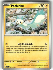 Pokemon Indonesian Mega Evolution Card 051/126 Pachirisu - Picture 1 of 4