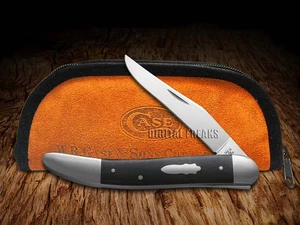 Case xx Knives Tony Bose Old Dog Ebony Wood 154CM 10793 Stainless Pocket Knife - Picture 1 of 4