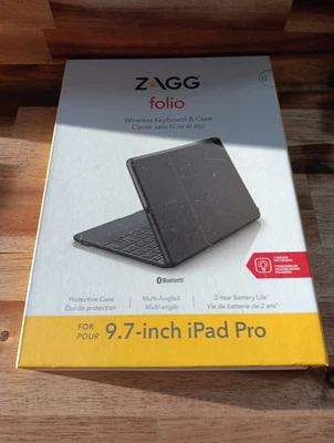 Zagg Folio Case, Backlit Bluetooth Keyboard For Apple IPad Mini & IPad Retina - Image 1 of 4
