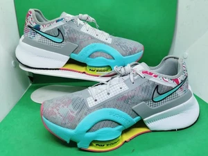 Nike Womens Gray Air Zoom SuperRep 3 Lace Up Athletic Training Shoes Size 9 - Foto 1 di 24