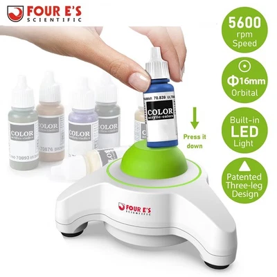 4E'S SCIENTIFIC Lab Vortex Mixer Mini Vortex Shaker 5600RPM for Lab Paint Ink Nail Polish