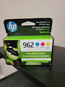 HP 962 Cyan Purgenta Żółte wkłady atramentowe 3YP00AN OEM Exp maj 2024--Q7 - Zdjęcie 1 z 4