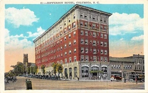 H4794     COLUMBIA,  S.C.    POSTCARD,   JEFFERSON  HOTEL - Picture 1 of 2