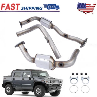 Catalytic Converter Set for Hummer H2 03-2006 Left and Right Sides EPA Approved - Imagem 1 de 4