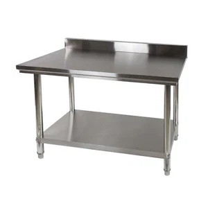 Edelstahl Arbeitstisch 120x60 cm Edelstahltisch Gastrotisch Outdoor Garten Küche - Bild 1 von 10