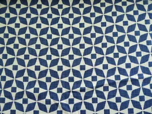 RICHLOOM HIGHTAIL SKIPPER BLUE IN/OUTDOOR FORTRESS UPHOLSTERY FABRIC 3/4 YD - Picture 1 of 5