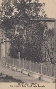 CARTOLINE BAGNI DELLA PORRETTA UN PENSIERO DALLO STABIL DELLA PUZZOLA VIAG. 1911 - Imagen 1 de 2
