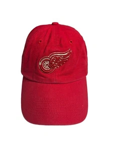 NHL Detroit Red Wings Old Time Hockey Baseball Hat Cap Red Adult OSFM Cotton - Picture 1 of 9
