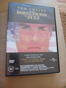 Born On The Fourth Of July DVD Region 4 Used Near New Tom Cruise Free Post - Picture 1 of 3