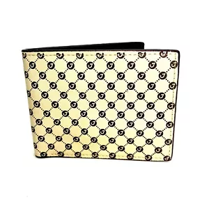 Portafoglio da uomo pieghevole collezione Jeetz eleganti carte/slot d'identità colori marrone e beige - Foto 1 di 6