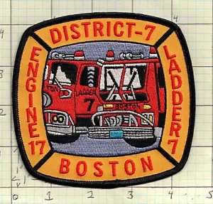 Boston Massachusetts Engine 17 Ladder 7 District 7 bg51 fire patch - Picture 1 of 1