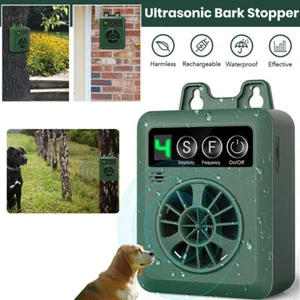 Outdoor Ultrasonic Anti-Barking Device Dog Bark Control Sonic Silencer US 2025 - Picture 1 of 14
