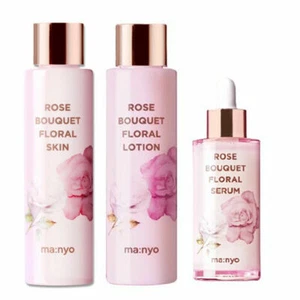 Manyo Factory Rose Bouquet Floral Skin Care Set Toner Lotion Serum K-beauty - Picture 1 of 4