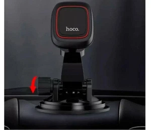 Hoco Magnetic Gear Car Phone Holder Dashboard 360 Rotation With Mounting Plate - Picture 1 of 11