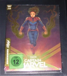 CAPTAIN MARVEL LIMITIERTE MONDO STEELBOOK 4K BLU RAY + BLU RAY NEU & OVP - Picture 1 of 4