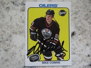 Edmonton Oilers Mike Comrie Firmado Autografiado 2001-02 Cubierta Superior De Colección Como Nuevo - Imagen 1 de 1