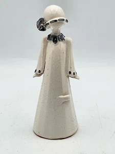 Estatuilla sombrero mujer porcelana esmaltada hecha a mano firmada por Louise Auger de 5,5" *LEER* - Imagen 1 de 12