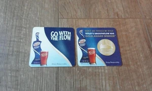 2 x Different Tetley's Smooth Flow Beermats/Coasters - Picture 1 of 2