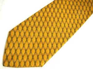 Robert Talbott Best of Class Herren Krawatte Krawatte Gold Braun Geometrisch Seide 59" - Bild 1 von 4