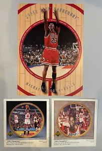 LOTE de 3 anuncios de colección de placas y cancha dura de cubierta superior de Michael Jordan - Imagen 1 de 1