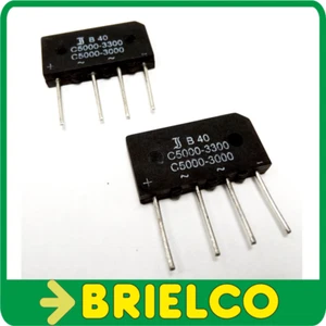 B40C5000-3300 PUENTE RECTIFICADOR MONOFASICO 80V 5A TERMINALES 1.2MM 2U BD11247 - Imagen 1 de 1