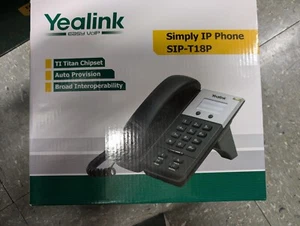 YEALINK GIGABIT IP PHONE SIP-T18P NEW - Picture 1 of 3