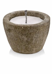 Vela de lujo exterior olla de lava redonda con mecha de antorcha vela de jardín / Novedad 2022 - Imagen 1 de 1