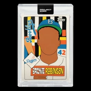 Topps PROJECT 2020 Card 176 - 1952 Jackie Robinson by Fucci (w/Box)IN HAND - Picture 1 of 3