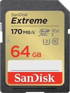 SanDisk - Extreme PLUS 64GB SDXC UHS-I Memory Card - Picture 1 of 2