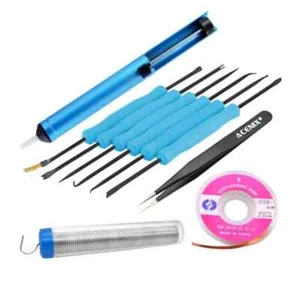 Soldering Iron Kit Tools Electronics Welding Irons Solder Adjustable Temp UK - Picture 1 of 9