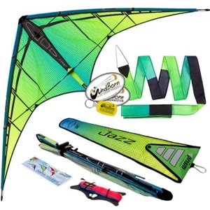 Prism Jazz 2.0 Aurora 2 linee Delta Stunt Kite in bundle con coda a nastro 20 piedi - Foto 1 di 8