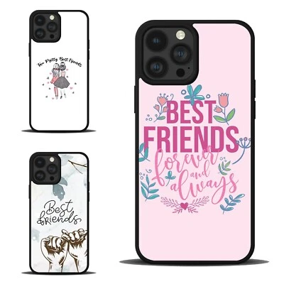 Para iPhone SE XS XR Max 5 6 7 8 Plus Friends Forever Bff MEJOR Cubierta Antiarañazos Foto 1 de 4