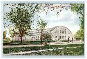 1918 Neues Gymnasium, North Western University Evanston Illinois IL Postkarte - Bild 1 von 2