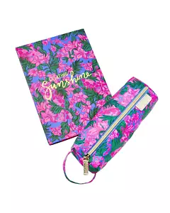 Cuaderno de bocetos y bolsa para bolígrafo Lilly Pulitzer GWP safari puesta de sol - Imagen 1 de 1