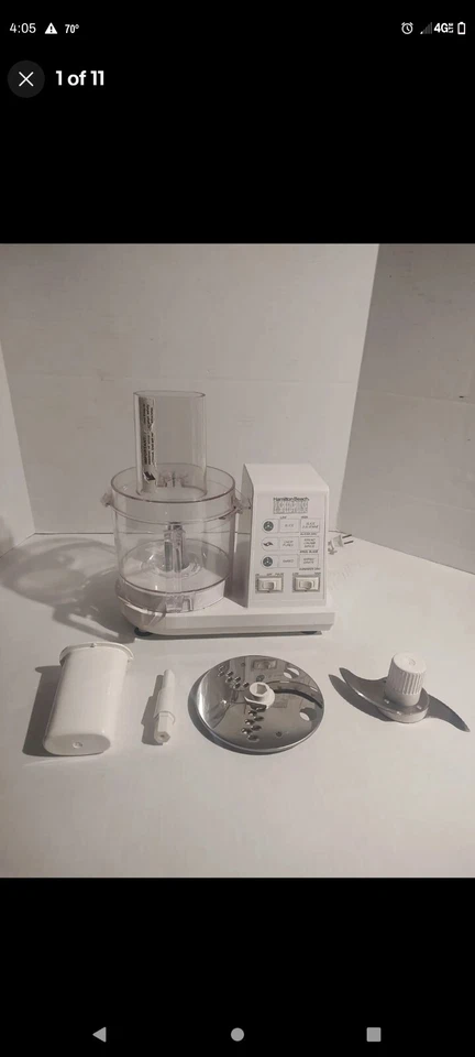 Vintage COMPLETE Hamilton Beach 2 Speed Pulse 702R Food Processor - Image 1 of 2