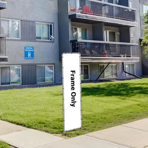 4' Aluminum Banner Stand Heavy-Duty Step and Repeat Backdrop Adjustable Display - Picture 1 of 10