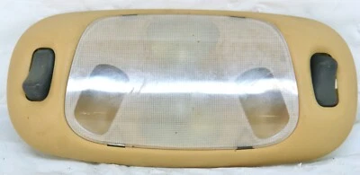 99-07 Ford F150 F250 F350 painel de luz de mapa interior superior bronzeado fabricante de equipamento original 6337 - Imagem 1 de 4