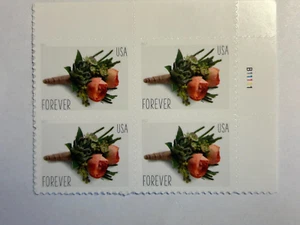 U. S. Plate Block SC 5199 Boutonniere MNH PL B11111 2017 - Picture 1 of 1