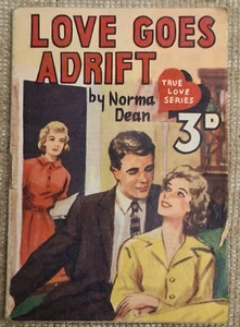 VINTAGE TRUE LOVE SERIES LOVE GOES ADRIFT Norma Dean Publisher William Stevens - Bild 1 von 5