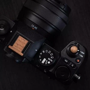 Cubierta de zapata caliente con botón de liberación de obturador de cámara de madera para Fujifilm XS20 XS10 - Imagen 1 de 17