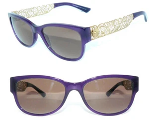 DOLCE GABBANA SONNENBRILLE LILA GOLD LOGO DG 3185 DAMEN BRILLE TASCHE D&G ETUI - Bild 1 von 6