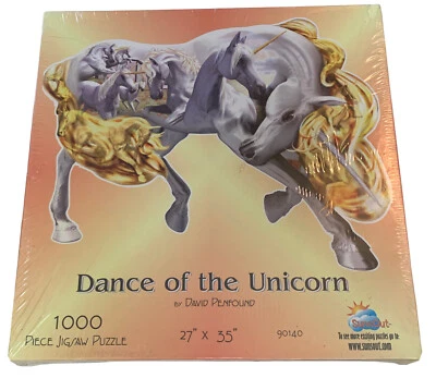 Rompecabezas Danza del Unicornio 1000 Piezas Por David Penfound Nuevo Sellado Foto 1 de 3