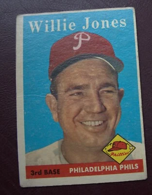 1958 Topps Willie Jones (Philadelphia Phillies) #181 G/VG - Image 1 of 2