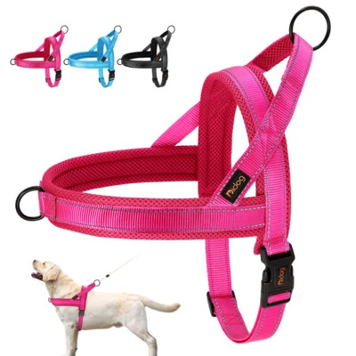 Reflective No Pull Dog Harness Adjustable Mesh Pet Vest with Control Handle XS-L - Image 1 of 4